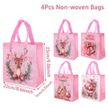 4 stücke Weihnachten Geschenk Taschen Weihnachten Party Dekoration Kinder Gefälligkeiten 2025 Weihnachten Santa Claus Handtaschen Navidad Natal Neue Jahr geschenk 2026