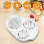 1-teiliger Eier schneider für hart gekochte Eier, 3-Scheiben-Modi, handlicher Hochleistungs-Eierschneider-Küchen würfel für Obst küchen zubehör