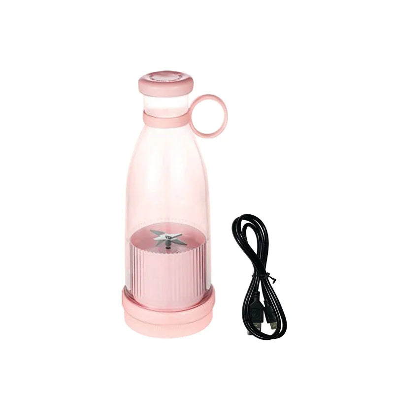Wiederaufladbare Mixer, frische Frucht-Entsafter, blau/rosa, tragbare USB-Saftflasche, Mini-schneller elektrischer Mixer, Smoothie-Eismaschine