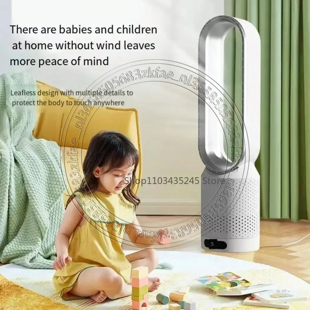 2025 NEUE Blattloser Ventilator Elektrische Kühlung Air Tower Fans Mit Fernbedienung Intelligente Geräuscharm 16 Zoll Stehen Boden Dropship