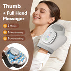 Elektrischer Handmassager mit Luftkompression – 5 Stufen, Wärmefunktion, Vibration, CE