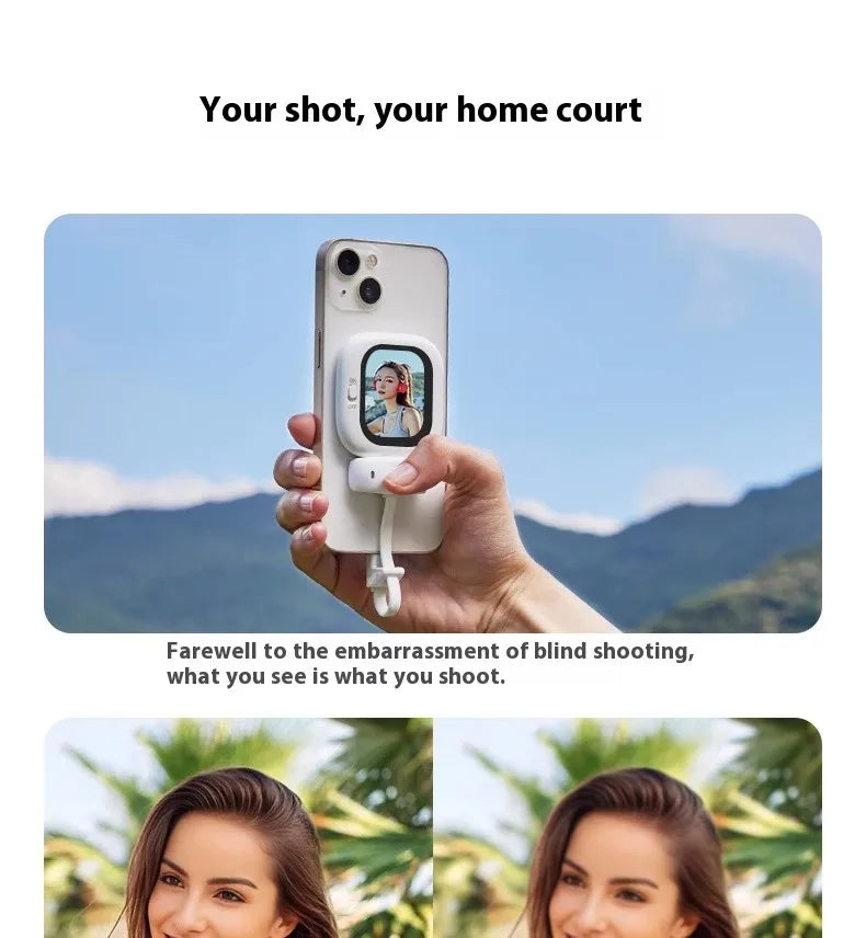 CYNOVA- Founist Vlogmate Mini AMOLED-Bildschirm, Magnetischer Selfie-Monitor, Bildschirm + Fernbedienung
