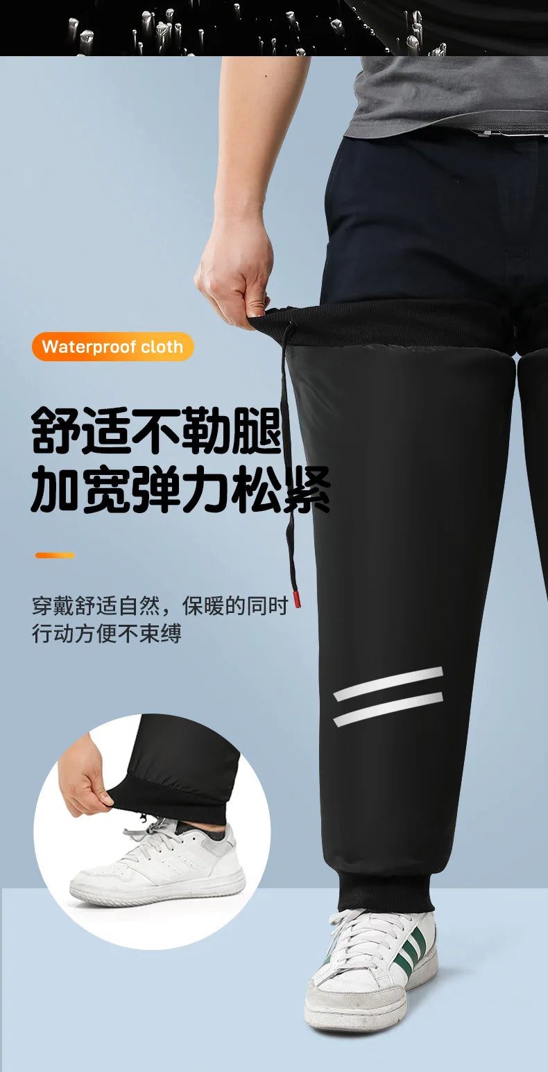 72CM Winter Motorrad Knie Wärmer Fleece Verdicken Pad Warme Wasserdichte Knie Ärmeln