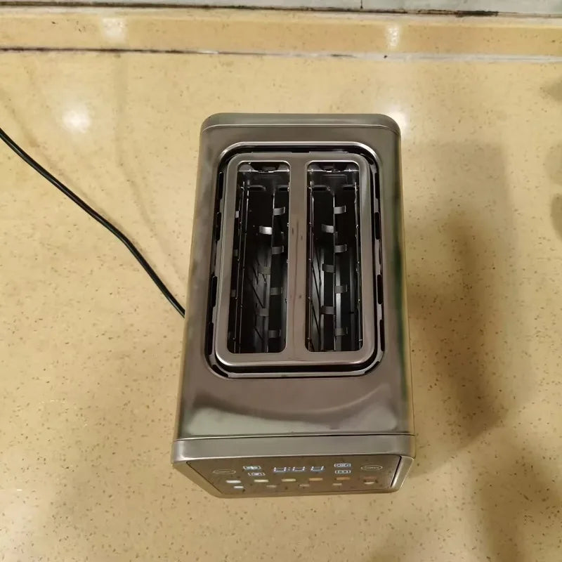 Cafe Elektrischer Touchscreen, digitaler Pop-up-2-Scheiben, intelligente ultradünne Maschine, Sandwichmaker, Brottoaster