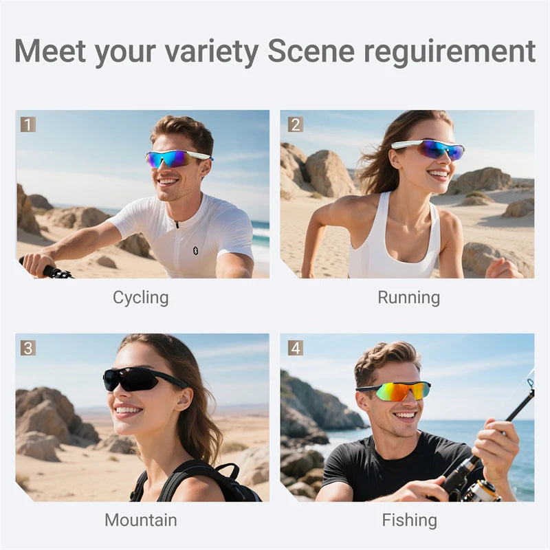 Intelligente Bluetooth-Brille zum Musikhören, Telefonanrufe, Radfahren, Sport, Kopfhörer, UV-Schutz, Intelligenz, Sonnenbrille für Männer und Frauen