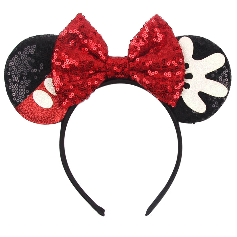 Prinzessin Haarreif mit Pailletten-Bogen – Disney-Motive, Halloween & Party | Damen & Kinder