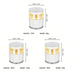 15/30/50ML Leere Airless Pumpe Jar Nachfüllbare Cremes Gele Lotionen Dispenser Creme Jar Vakuum Flasche Push-unten Pumpe Dispenser