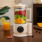 BALASHOV Multifunktions-Smoothie-Maker mit automatischer Sojamilcherhitzung, Eiswürfelrührfunktion und Saftzubereitung – Leiser Betrieb, Digitalanzeige