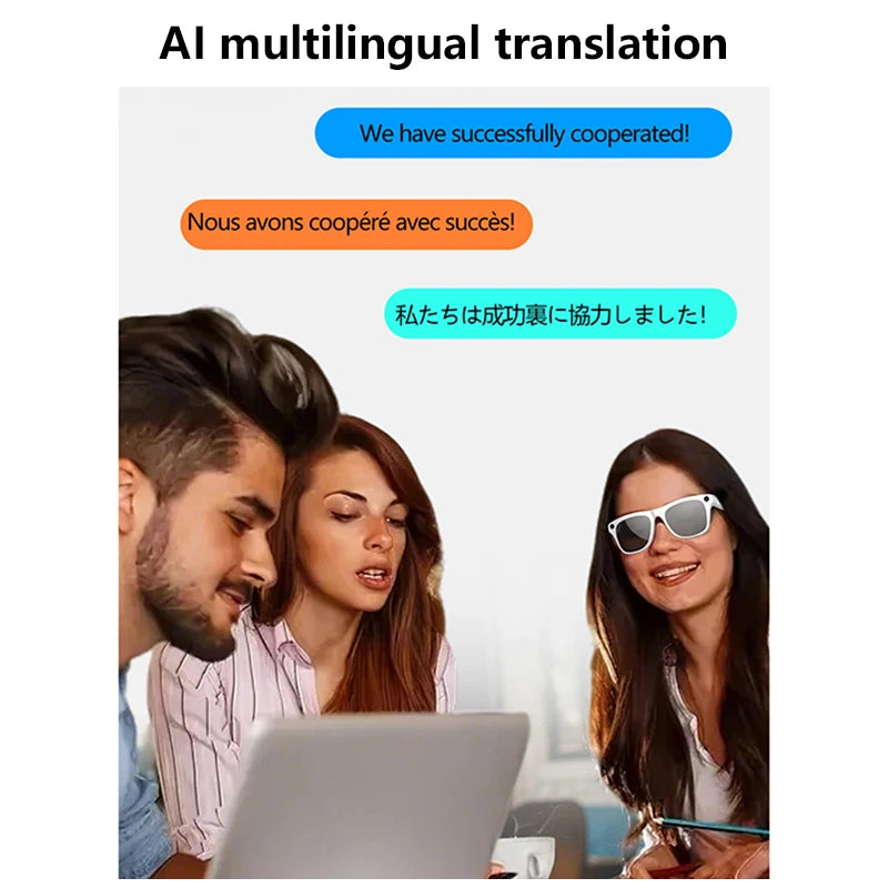 OPPO 2025 100 MP Kamera, intelligente KI-Brille, wasserdicht, Bluetooth, Anruf, Musik spielen, intelligente Brille, Bilder identifizieren, verwenden Sie ChatGPT