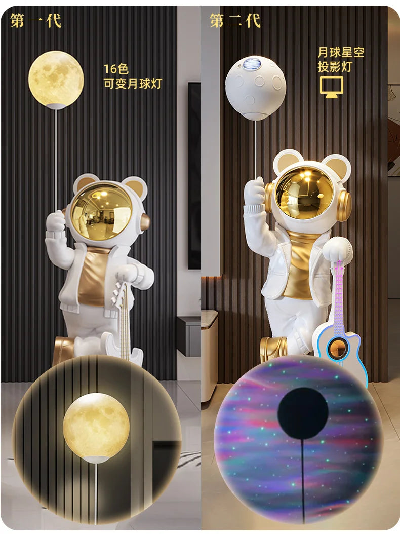 Astronaut Astronaut Bluetooth Audio Stern Licht Wohnzimmer Boden Ornament TV Schrank Boden Home Dekoration