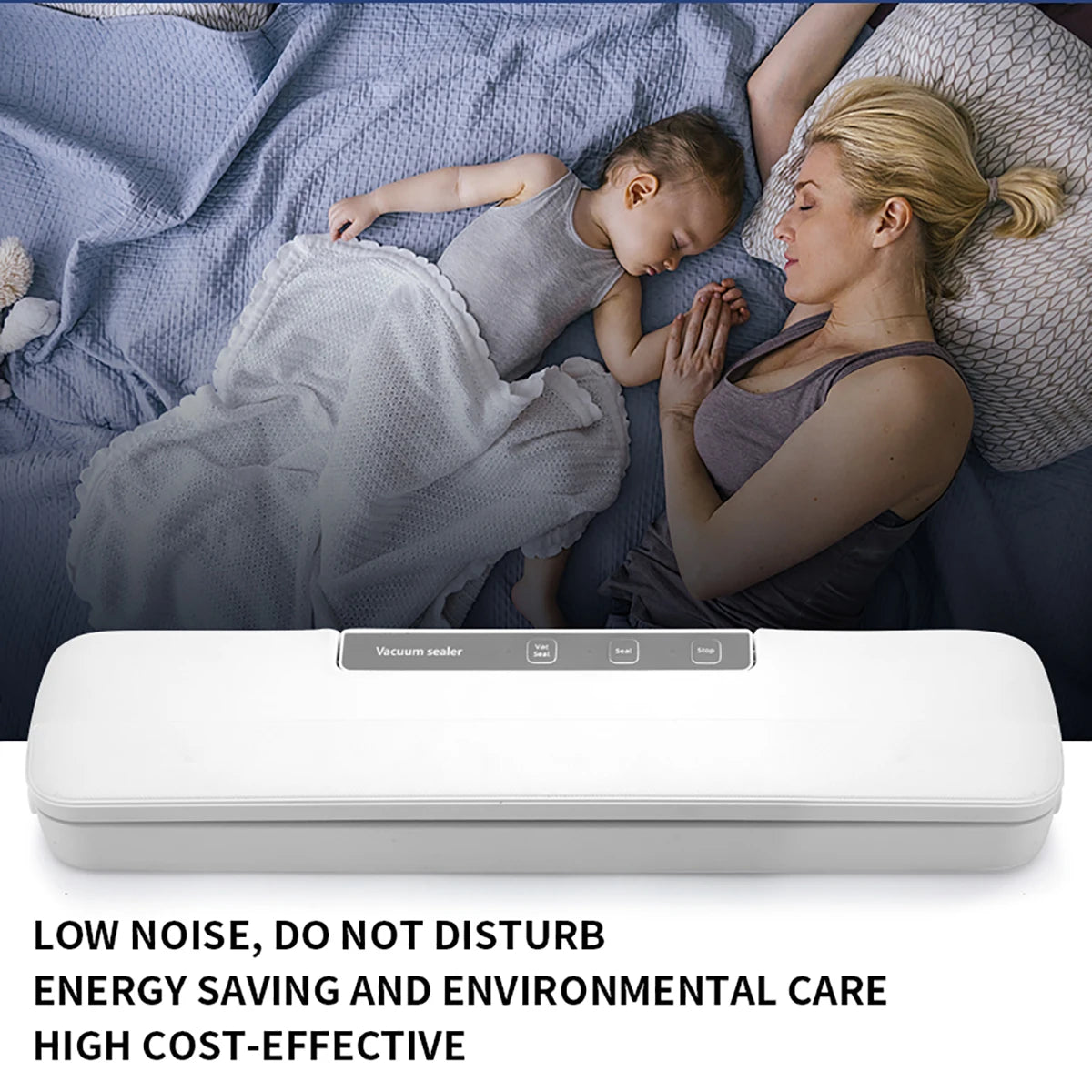 Beste Vakuumierer für trockene und nasse Lebensmittel, Verpackungsmaschine, 220 V, automatischer kommerzieller Haushalt, Küche, Lebensmittel-Vakuumierer mit 10 Beuteln