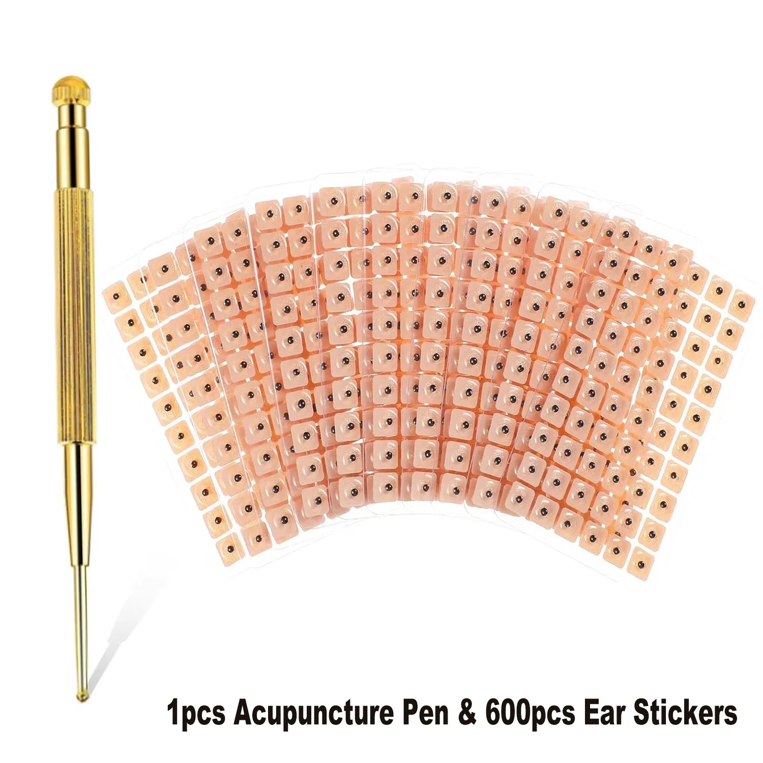 600/1200PCS Entspannung Ohr Aufkleber, Therapie Nadel Patch, Ohr Akupunktur, Nadel Ohr Massage, Pflege Auriculotherapie, Vaccaria Samen