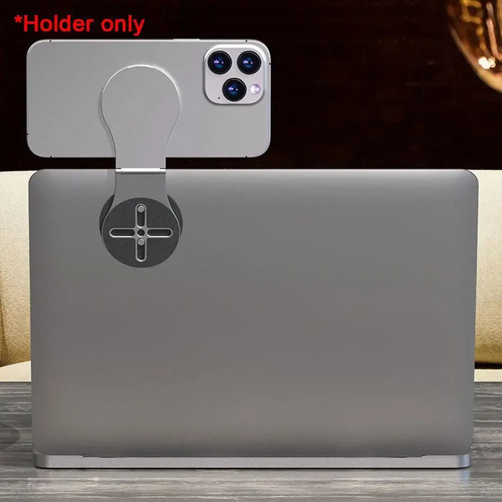 KASHIRINA MagSafe Halterung – Aluminium, faltbar, für iPhone, Laptop & Auto, Silber oder Schwarz