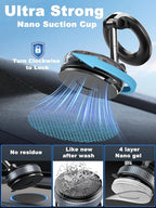 Support de téléphone magnétique K007｜Rotation sur trois axes pour un réglage libre｜Un choix pratique pour plusieurs scénarios.
