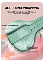 3D-Handzahnbürste Dreiseitige U-förmige weiche Zahnbürste für die umfassende Mundreinigung für Erwachsene (Farbe zufällig)