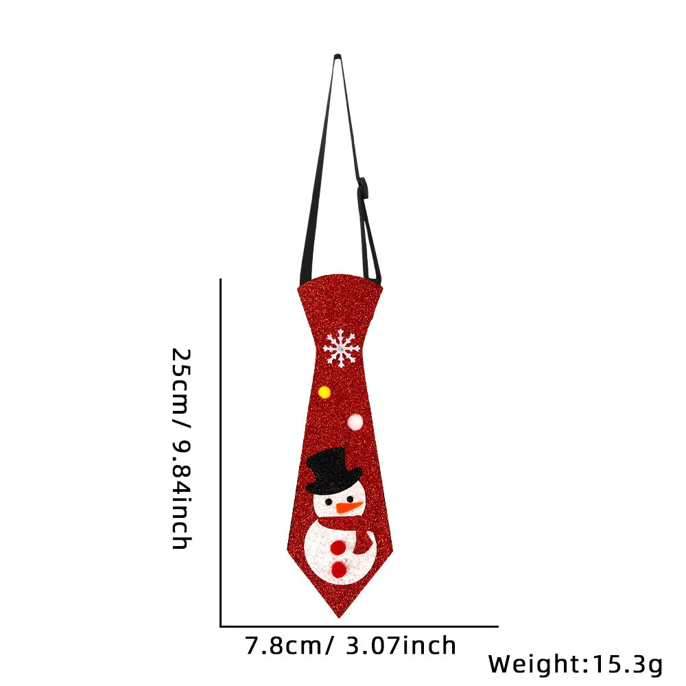 Filz Weihnachts krawatten, Weihnachts schmuck, Schneemann, Elch, Weihnachts baum, Krawatten für Kinder, Weihnachts feier dekorationen