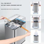 9/15/20/30/40/50/60 Mülltonne Große kapazität Edelstahl Smart Sensor Mülleimer Automatische Abfall Bins Küche Mülleimer