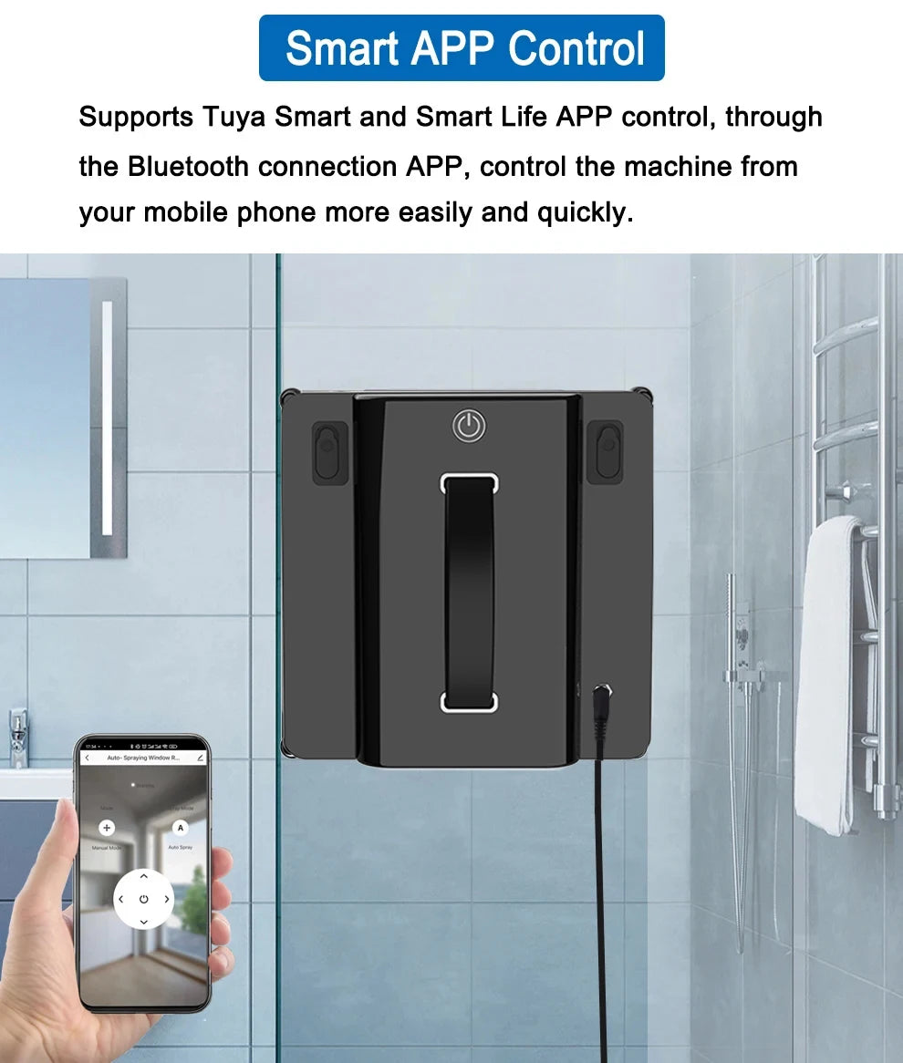 Fensterputzroboter Purerobo W-S9S mit APP Staubsauger