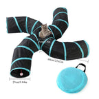 5/4/3 Löcher Haustier Katzen tunnel lustiges Spielzeug für Katzen faltbares Katzen spielzeug interaktive Katze Kaninchen Tier spielen Spiele Tunnel Chat Haustier Produkt