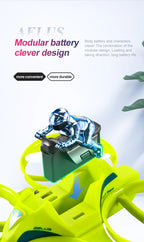 4DRC Mini RC Drohne Höhe halten Headless Modus 3 in 1 Meer Land Luft Flug 2,4G Fernbedienung Quadcopter Boot RC Hubschrauber Spielzeug