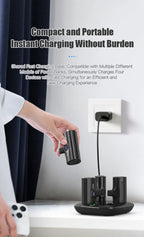 4 x 5000 mAh Mini-Powerbank mit Ladestation, tragbar, PD 20 W, Schnellladegerät, Powerbank für iPhone 16 x Samsung Xiaomi Poverbank