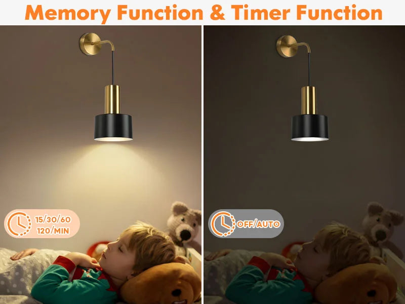 2er-Set batteriebetriebene Wandleuchten, kabellose Wandleuchten mit Fernbedienung, moderne dimmbare Wandleuchten für Schlafzimmer und Wohnzimmer