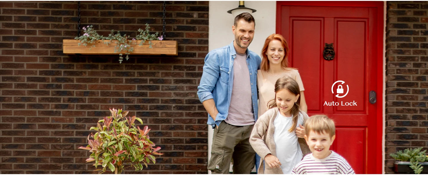 Intelligentes Tastatur-Türschloss mit Knopf, Yamiry-Digitalschloss mit schlüssellosem Zugang und Griff, elektronischer Fingerabdruckknopf für die Haustür, Gen