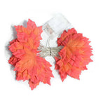 2/3/6M Halloween LED Lichterkette, Künstliche Ahornblatt Laternengirlande, Halloween Weihnachten Thanksgiving Day Heimdekorationen