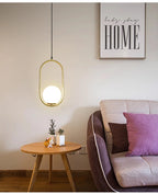 Nordische Glaskugel Pendel leuchten Messing schwarz Hängelampe modernes Wohnzimmer Esszimmer Schlafzimmer Dekor Decken leuchte Haus Lampen für Schlafzimmer Wohnzimmer Korridor Licht Balkon Lichter Decken leuchten