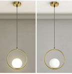 Nordische Glaskugel Pendel leuchten Messing schwarz Hängelampe modernes Wohnzimmer Esszimmer Schlafzimmer Dekor Decken leuchte Haus Lampen für Schlafzimmer Wohnzimmer Korridor Licht Balkon Lichter Decken leuchten