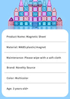 Kinderspielzeug, magnetische Fliesen, Frozen-Set, Klassenzimmer-Essentials, Magnet-Bauspielzeug für Kleinkinder, Vorschule, Montessori-Lernspiele für