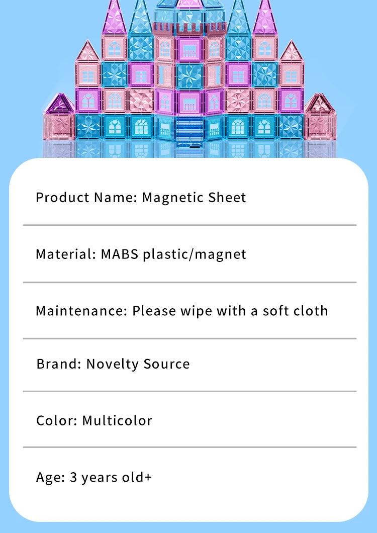 Kinderspielzeug, magnetische Fliesen, Frozen-Set, Klassenzimmer-Essentials, Magnet-Bauspielzeug für Kleinkinder, Vorschule, Montessori-Lernspiele für