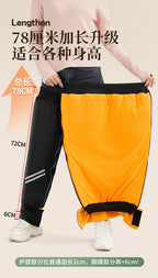 72CM Winter Motorrad Knie Wärmer Fleece Verdicken Pad Warme Wasserdichte Knie Ärmeln