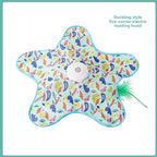 Katzenspielzeug, interaktives Fassungsverstopfungs-Katzenspielzeug mit quietschender Bewegung, aktiviert, bewegliche verdeckte Federn, Kätzchen-Teaser-Spielzeug