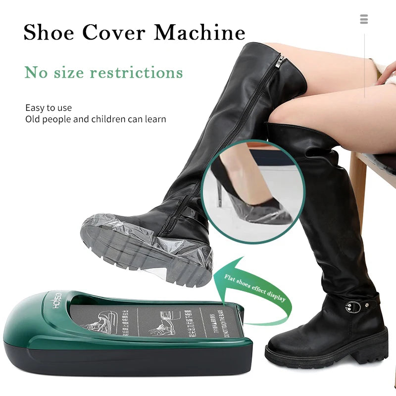 Schuhüberzugspender, Einweg-Schuhüberzugspender, wasserdicht, rutschfest, Schuhüberzugspender für den Innenbereich, Schuhüberzug-Fußpedalmaschine, Laminiergerät