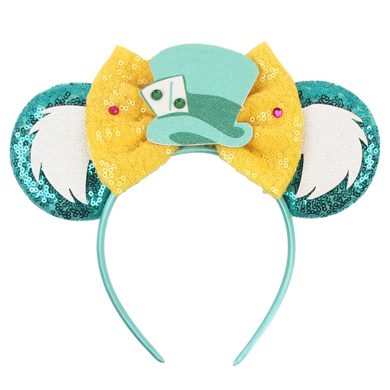 Prinzessin Haarreif mit Pailletten-Bogen – Disney-Motive, Halloween & Party | Damen & Kinder