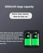 Für kreative Flugzeuge: Top-Tischventilator der zweiten Generation, J2, 8000 mAh, extrem lange Laufzeit, extrem starker Wind, Spielzeuggeschenk