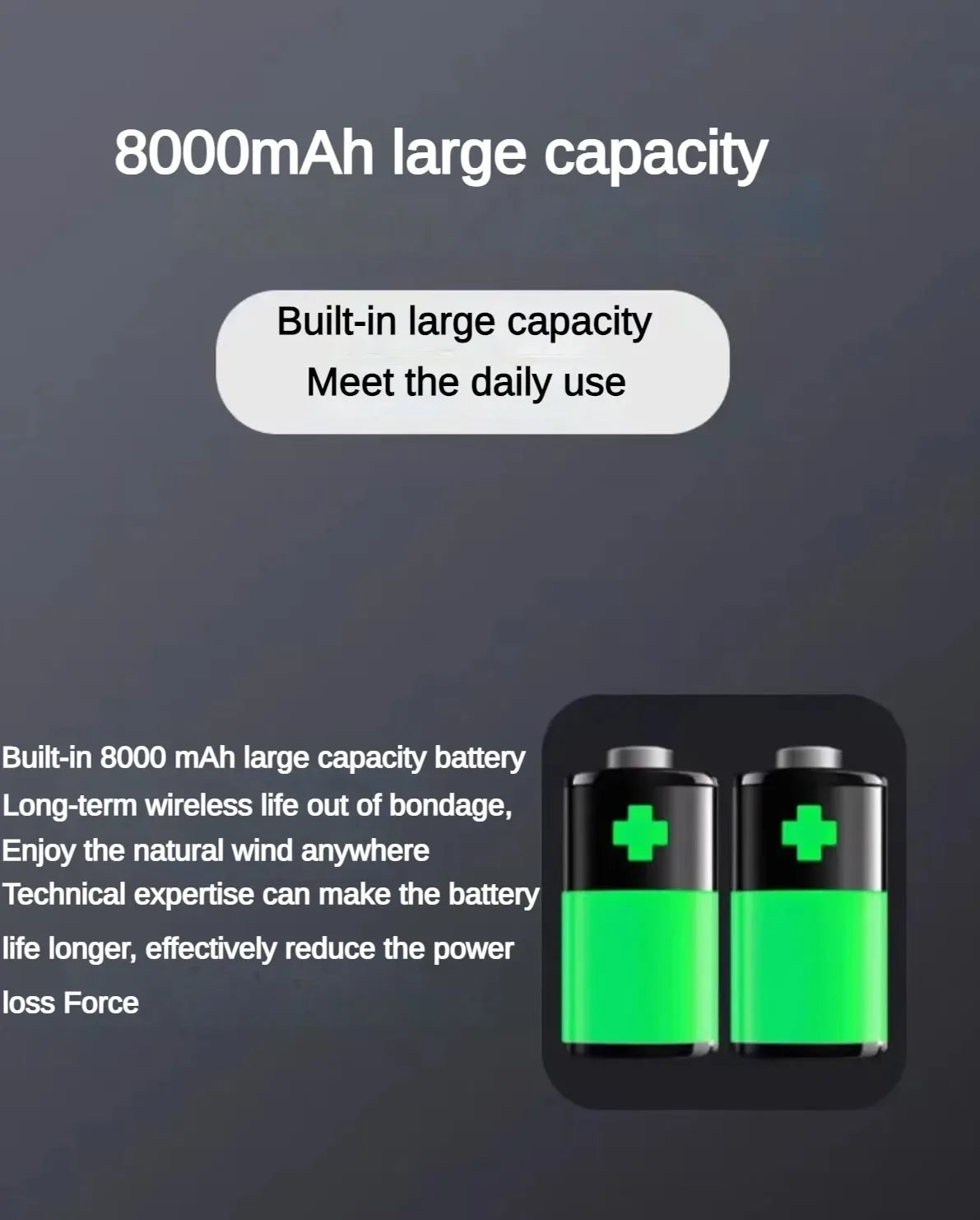 Für kreative Flugzeuge: Top-Tischventilator der zweiten Generation, J2, 8000 mAh, extrem lange Laufzeit, extrem starker Wind, Spielzeuggeschenk