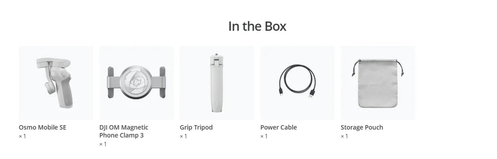 DJI OM SE Osmo Mobile SE Handheld Gimbal Active Track 5.0 Magnetisches Design Quick Roll DJI Brandneues Original auf Lager