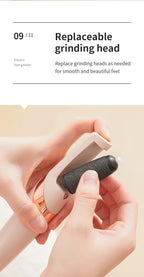 HOMEFISH Elektrischer Fußschleifer, automatisches Hornhautentfernungsgerät für die Fußpflege