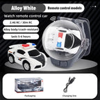 Mini Elektrische Uhr Auto Racing 2,4G Fernbedienung Auto Tragbare Fahrzeug Kinder Spielzeug Weihnachten Geschenke eltern-kind-Interaktion Spiel