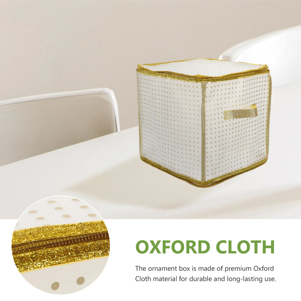 Weihnachtskugel-Box mit 75 Fächern, Weihnachtsornament, Aufbewahrungsorganisator, Oxford-Stoff, leichter Tragebehälter, Weihnachtsbox