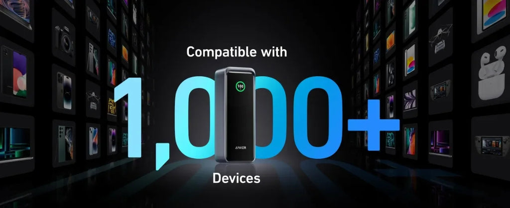 Anker Prime Power Bank, 27,650 mAh 3-Port 250 W tragbares Ladegerät für Reisen, TSA-zugelassen, Smart App, für MacBook Pro/Air