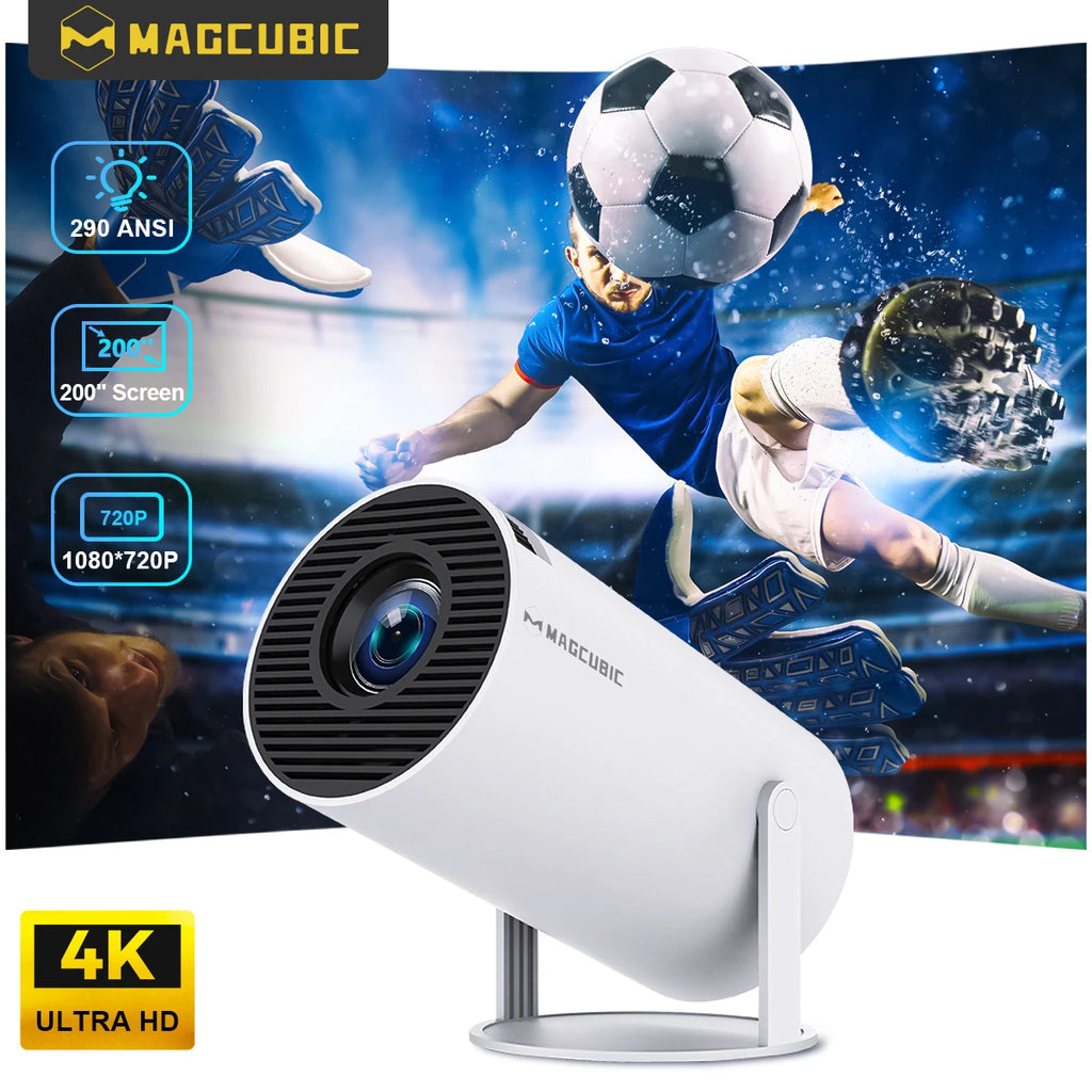 Projecteur Magcubic HY300 PRO 4K Android 11 Dual Wifi6 290ANSI Allwinner H713 BT5.0 1080P 1280*720P Home Cinéma Projecteur extérieur
