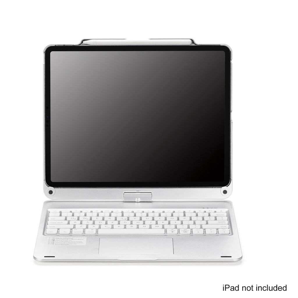 360 Grad drehbare BT-Tastatur für wiederaufladbare kabellose Tastatur und Maus mit 7-Farben-Hintergrundbeleuchtung für iPad 10,2/10,5 Zoll