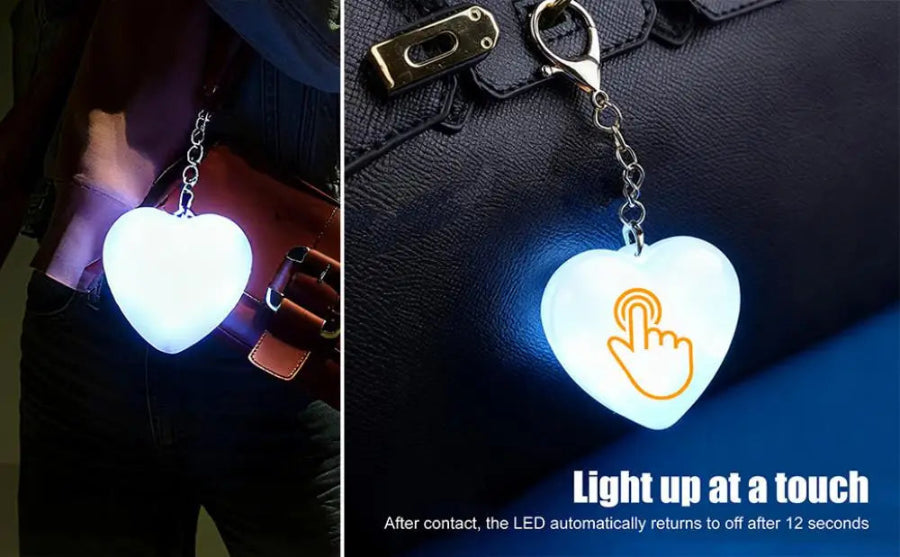 Touch Sensor Bag Light Love, Herzförmige Handtaschenleuchte mit automatischem LED-Sensor