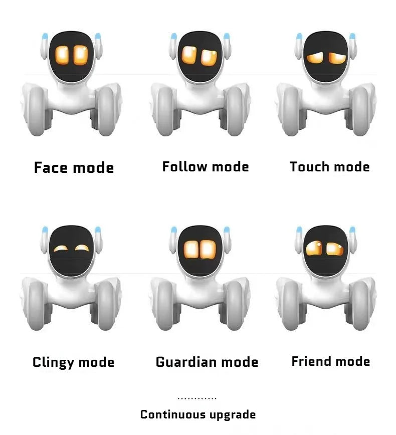 Loona Smart Pet Robot Niedlicher AI-Roboter, emotionale Roboter, interaktive Sprachsteuerung, Gestensensoren, Heimüberwachung, mehrsprachige Unterstützung K