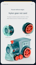 Automatische Verlegung Domino Zug Elektrische Auto Ziegel Blöcke Kits Kreative Spiele Intelligenz Pädagogisches DIY Spielzeug Kinder Geburtstag Geschenk