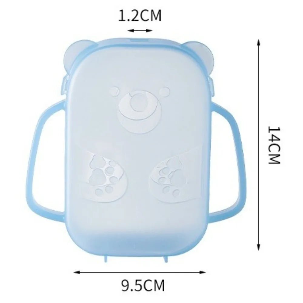 Quetschbeutel-Halter in Bärenform – Auslaufsicherer Snackhalter für Babys und Kleinkinder