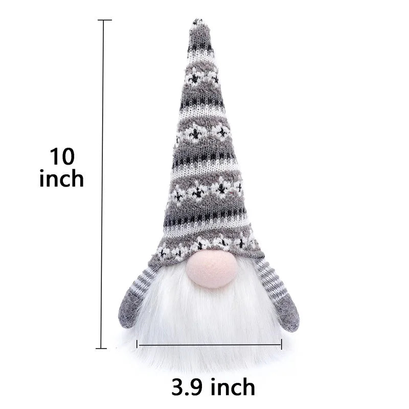 20/30 cm LED Gesichtslose Puppe Elf Zwerg mit Lichtern Weihnachtsdekoration Zuhause Frohe Weihnachten Navidad Kinder Neujahr Geschenk 2025